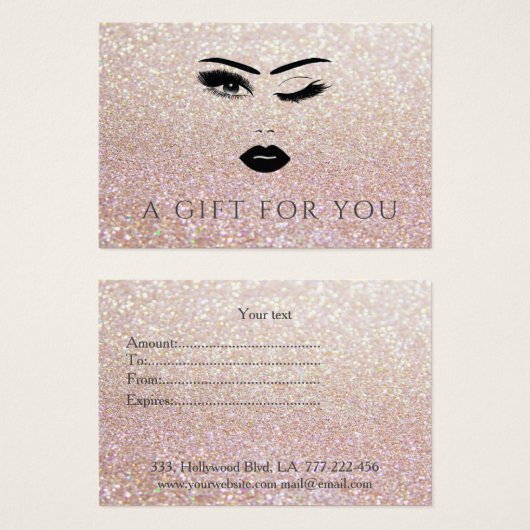 Elegantes, modernes, luxuriöses Mädchen-Gesicht (Vorne & Hinten)