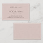 Elegantes, modernes Luxus-Premium-Leinen Beruflich Visitenkarte (Vorne/Hinten)