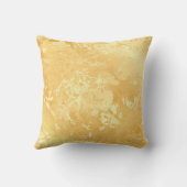 Elegantes, modernes Marmorschwarz Gold Kissen (Rückseite)