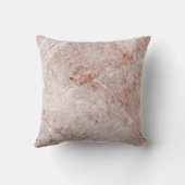 Elegantes, modernes Marmorschwarz Gold Kissen (Rückseite)