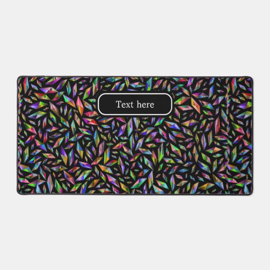 Elegantes, modernes, mehrfarbiges Gem-Muster auf s Schreibtischunterlage (Vorderseite)