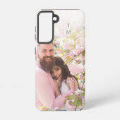 Elegantes, modernes Minimal-Foto-Monogramm Samsung Galaxy Hülle (Rückseite)