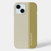 Elegantes, modernes, minimales 2-Farbdesign mit Na Case-Mate iPhone Hülle (Rückseite)