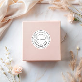 Elegantes, modernes, minimales Schwarz-Weiß-Produk Etiketten