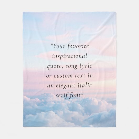 Elegantes, modernes Minimalistisches Angebot Fleecedecke (Vorderseite)