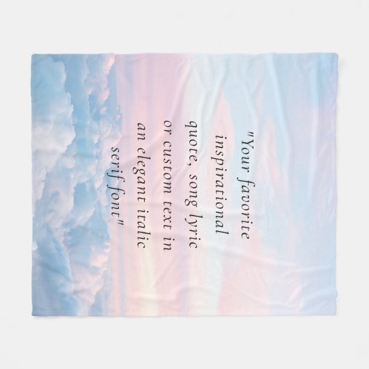 Elegantes, modernes Minimalistisches Angebot Fleecedecke (Vorderseite (Horizontal))