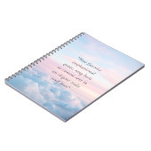 Elegantes, modernes Minimalistisches Angebot Notizblock (Linke Seite)