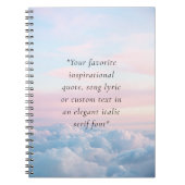 Elegantes, modernes Minimalistisches Angebot Notizblock (Vorderseite)