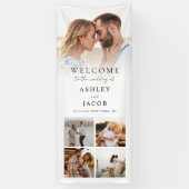 Elegantes modernes Minimalistisches Begrüßungs-Fot Banner (Vertikal)