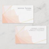 Elegantes modernes Minimalistisches Berufliches Te Visitenkarte (Vorne/Hinten)