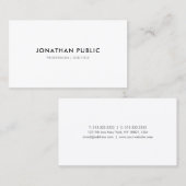 Elegantes modernes Minimalistisches Berufliches Te Visitenkarte (Vorne/Hinten)