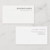 Elegantes modernes Minimalistisches Berufliches Te Visitenkarte (Vorne/Hinten)