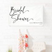 Elegantes modernes Minimalistisches Brautparty Banner (Insitu)