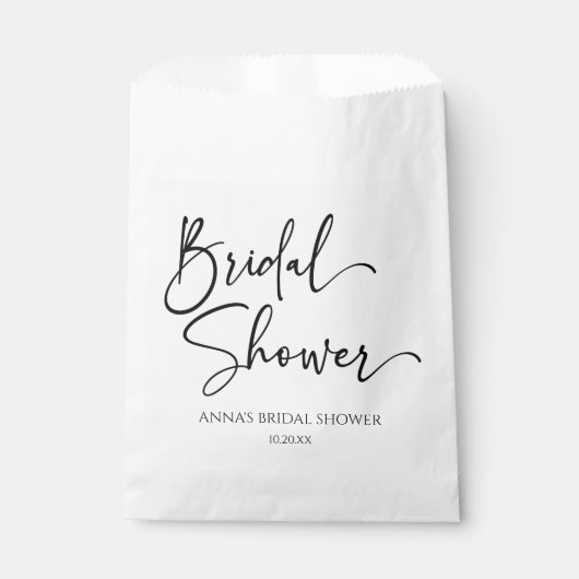 Elegantes modernes Minimalistisches Brautparty Geschenktütchen (Vorderseite)