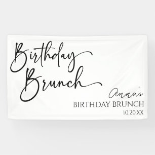 Elegantes, modernes Minimalistisches Brunch-Party Banner