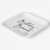 Elegantes, modernes Minimalistisches Brunch-Party Pappteller (Gewinkelt)