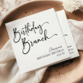 Elegantes, modernes Minimalistisches Brunch-Party Serviette