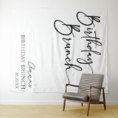 Elegantes, modernes Minimalistisches Brunch-Party Wandteppich (Beispiel (Horizontal))