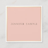 Elegantes modernes Minimalistisches Design Berufli Quadratische Visitenkarte (Vorderseite)
