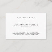 Elegantes modernes minimalistisches Design Berufli Visitenkarte (Vorderseite)