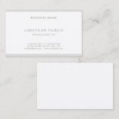 Elegantes modernes Minimalistisches Design Einfach Visitenkarte (Vorne/Hinten)