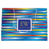 Elegantes modernes Minimalistisches Design Große Geschenktüte (Vorderseite)