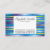 Elegantes modernes Minimalistisches Design Visitenkarte (Rückseite)