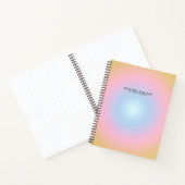 Elegantes modernes Minimalistisches Dot Grid Notizblock (Innenseite)