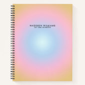 Elegantes modernes Minimalistisches Dot Grid Notizblock (Vorderseite)