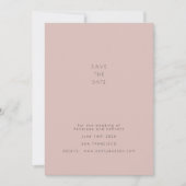 Elegantes, modernes Minimalistisches Foto mit scha Save The Date (Vorderseite)