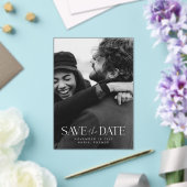 Elegantes modernes Minimalistisches Foto Save the  Acryleinladungen (In Situ (Hochzeit))