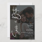 Elegantes modernes Minimalistisches Foto Save The Date (Vorderseite)