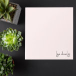 Elegantes, modernes Minimalistisches Girly Light P Notizblock<br><div class="desc">Elegantes,  modernes Minimalistisches Girly Light Pink Notepad</div>