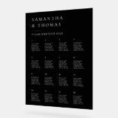 Elegantes modernes Minimalistisches Hochzeitsstift Acrylschild (Winkel)