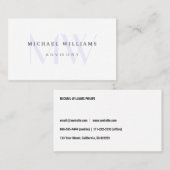 ELEGANTES MODERNES MINIMALISTISCHES Metall Visitenkarte (Vorne/Hinten)