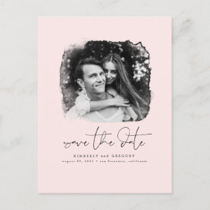 Elegantes modernes Minimalistisches Save the Date  Ankündigungspostkarte