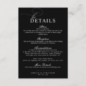 Elegantes, modernes Minimalistisches Skript Hochze Begleitkarte (Vorderseite)