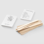 Elegantes, modernes Minimalistisches SkriptWedding Fächer (Non-assembled)