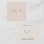 Elegantes modernes Minimalistisches Template Beruf Quadratische Visitenkarte (Vorne/Hinten)