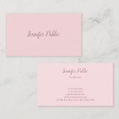 Elegantes modernes Minimalistisches Template Beruf Visitenkarte (Vorne/Hinten)