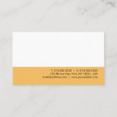 Elegantes modernes Minimalistisches Template Beruf Visitenkarte (Rückseite)