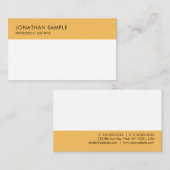 Elegantes modernes Minimalistisches Template Beruf Visitenkarte (Vorne/Hinten)