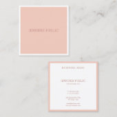 Elegantes, modernes Minimalistisches Template Quadratische Visitenkarte (Vorne/Hinten)