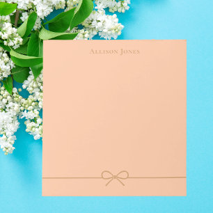 Elegantes modernes minimalistisches trendiges Mädc Notizblock