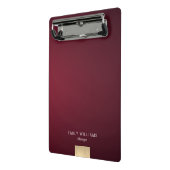 Elegantes modernes Minimalistisches violettes Mini Klemmbrett (Gewinkelt2)