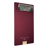 Elegantes modernes Minimalistisches violettes Mini Klemmbrett (Schrägansicht)