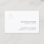 Elegantes modernes Minimalistisches Visitenkarte (Rückseite)