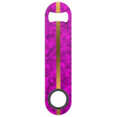 Elegantes, modernes Mit Monogramm Marmorschwarz Speed Flaschenöffner (Rückseite)