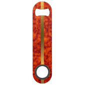 Elegantes, modernes Mit Monogramm Marmorschwarz Speed Flaschenöffner (Rückseite)