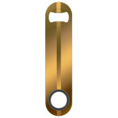 Elegantes, modernes Mit Monogramm Marmorschwarz Speed Flaschenöffner (Rückseite)